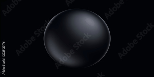 Bild auf Leinwand A solitary black egg, an enigma of the natural world, rests in profound darkness, its smooth, ovular form subtly illuminated, for web, ui, branding, art, design, background etc