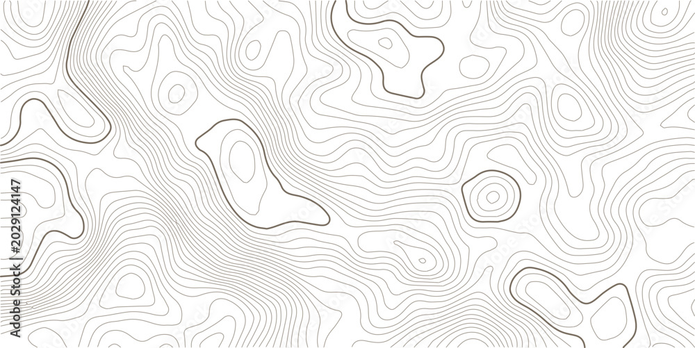 Fototapeta premium Topographic line contour map background, geographic grid map.Abstract lines background. Contour maps topo contour map on white background, Topographic contour lines.