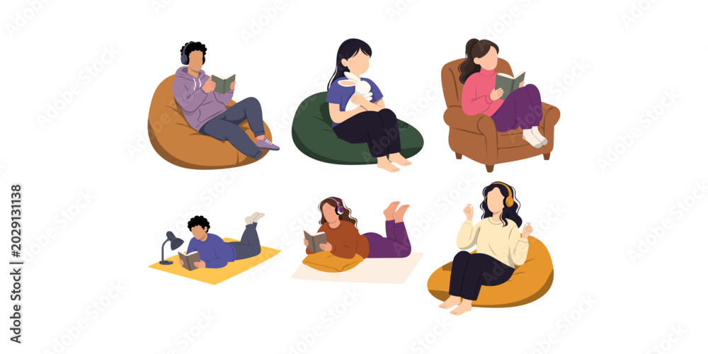 Fototapeta premium Cozy Lifestyle Illustration