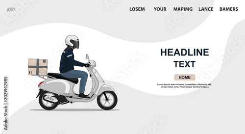 express delivery banner website
