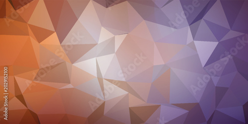 Green Purple low poly crystal background. Polygon design pattern. Template for business and technology