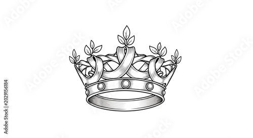 Bild auf Leinwand Ornate Royal Crown Symbol