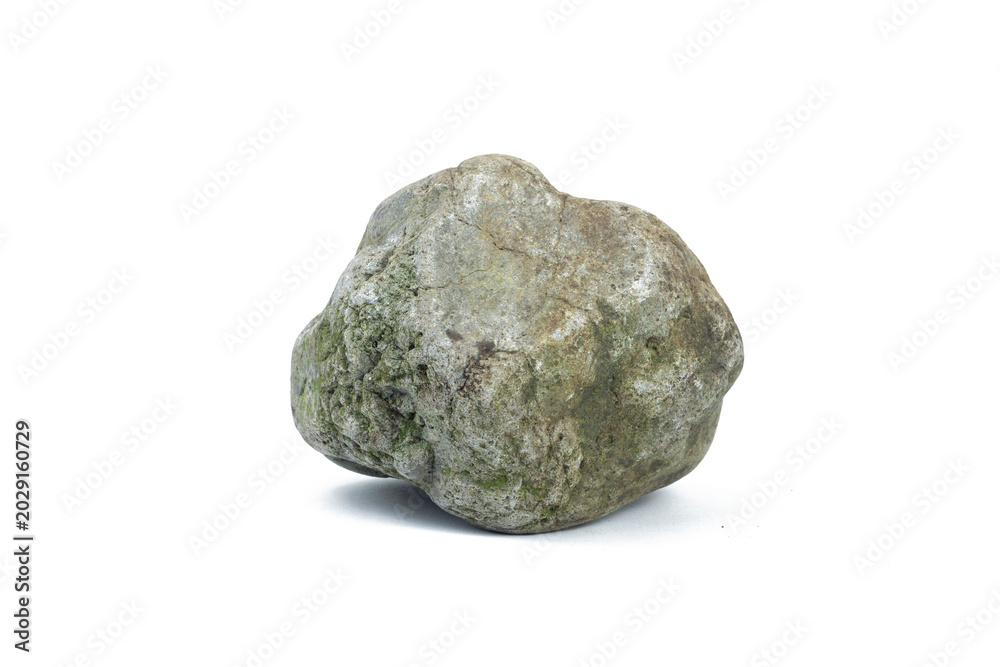 Obraz premium Natural stone isolated on white background with clipping path.