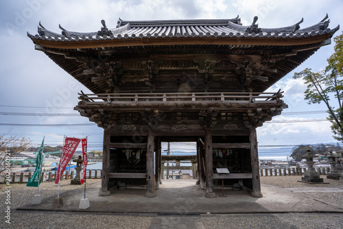Obraz na płótnie 日出若宮八幡神社の楼門（日出町）