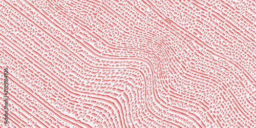 Bild auf Leinwand turing lines organic shape patterns background design