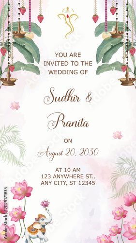 traditional wedding invitation decoration stage ideas