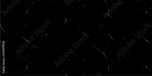 Foto Black marble stone background, polished surface texture, faint white veins, eleg