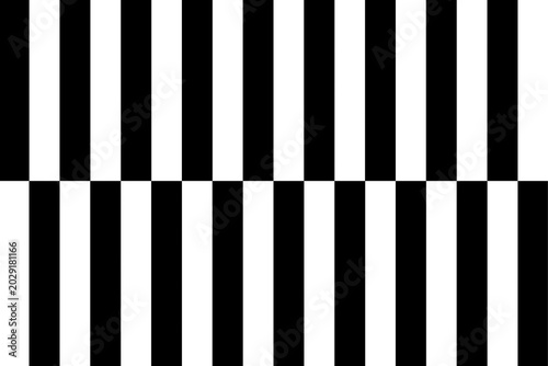 Obraz na płótnie Minimalist Black and White Geometric Stripe Pattern