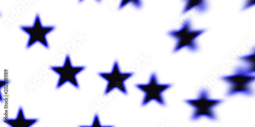 Retro Futuristic Starburst Spark Set with Halftone Grain Dotted Texture on transparent Background