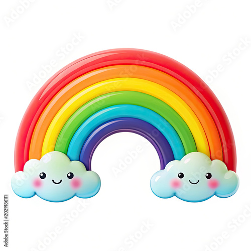 rainbow and clouds