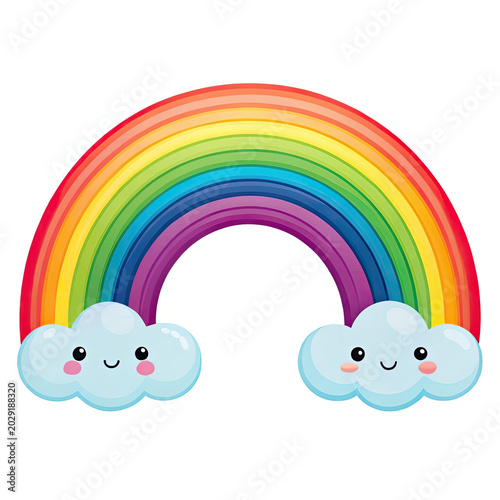 rainbow and clouds