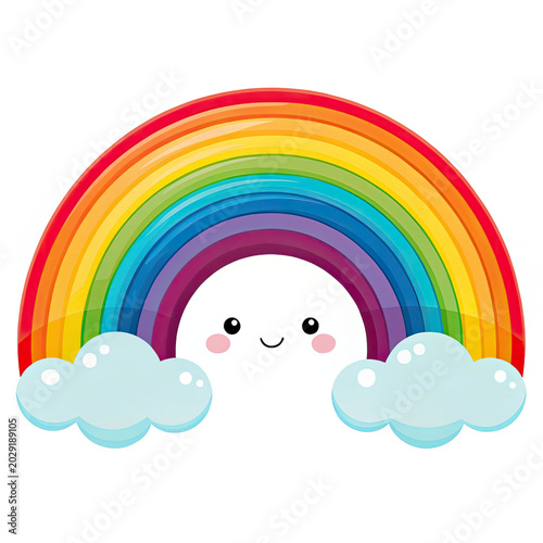 rainbow and clouds