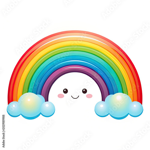 rainbow and clouds