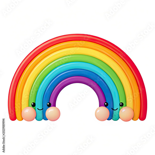 rainbow and clouds