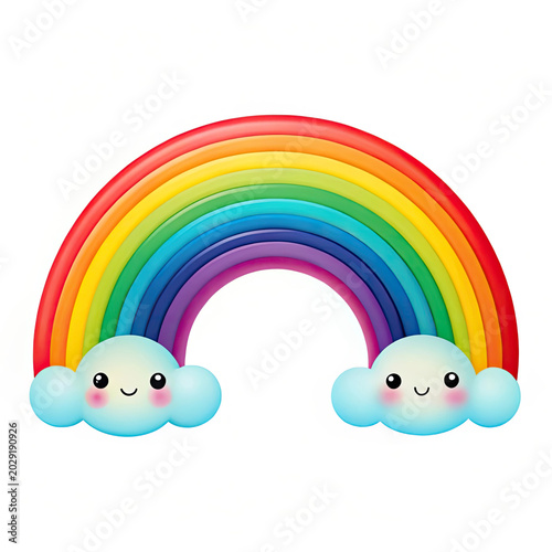 rainbow and clouds