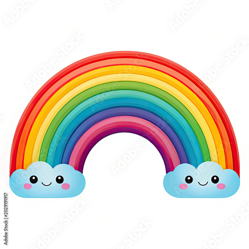 rainbow and clouds