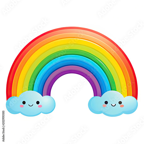 rainbow and clouds