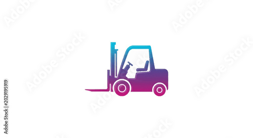 Canvas-taulu Forklift Machine Industrial Equipment Vehicle.