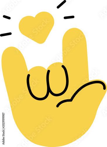 Love hand sign, Heart, I love you