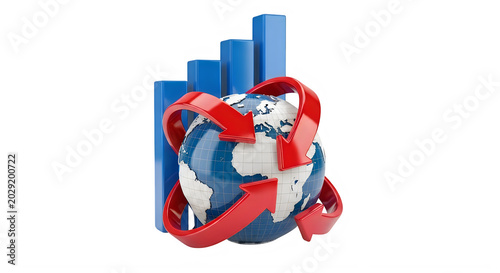 A detailed illustration of a human heart with red and blue sections and veins isolated on transparent background