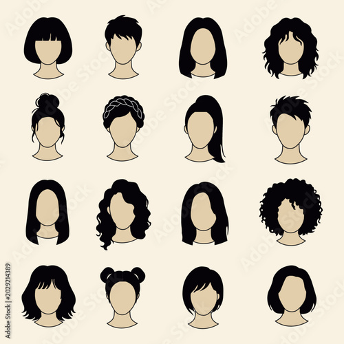 Women hairstyle collection