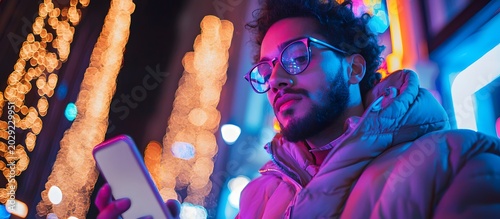 people use mobile phones at night