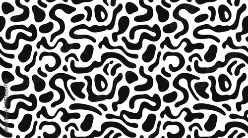 Black and white abstract animal print.