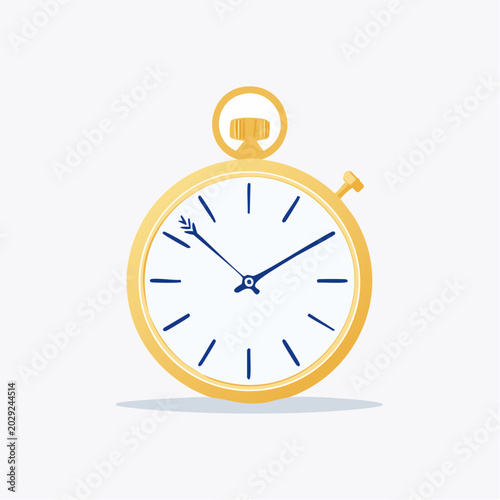 Vintage Pocket Watch Illustration