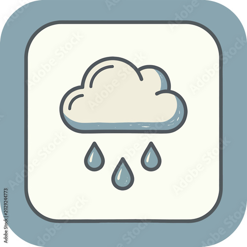Photos Cloud with rain drops falling down.