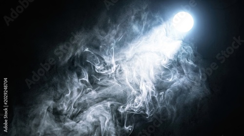 smoke on black