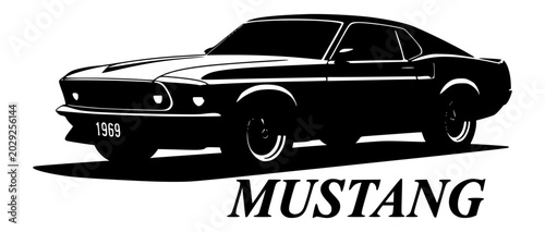 Fotografie mustang car vector