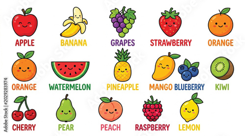 Tableau sur toile fruits name