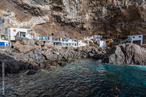 Landscape of Porís de Candelaria (La Palma, Canary Islands, Spain)