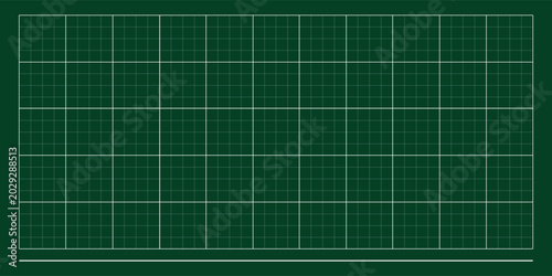 Green cutting mat with blueprint grid. Blank architecture blueprint graph sheet. Plastic board with measurement grid for school, patchwork, drafting, vector illustration