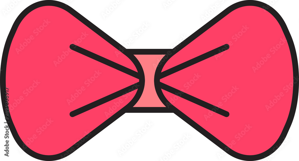 Naklejka premium Decorative Bowtie Icon 