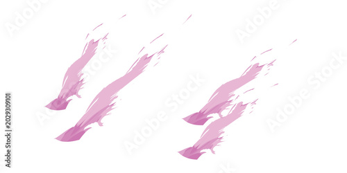 Pink brush stroke splashes abstract paint effect paint splash