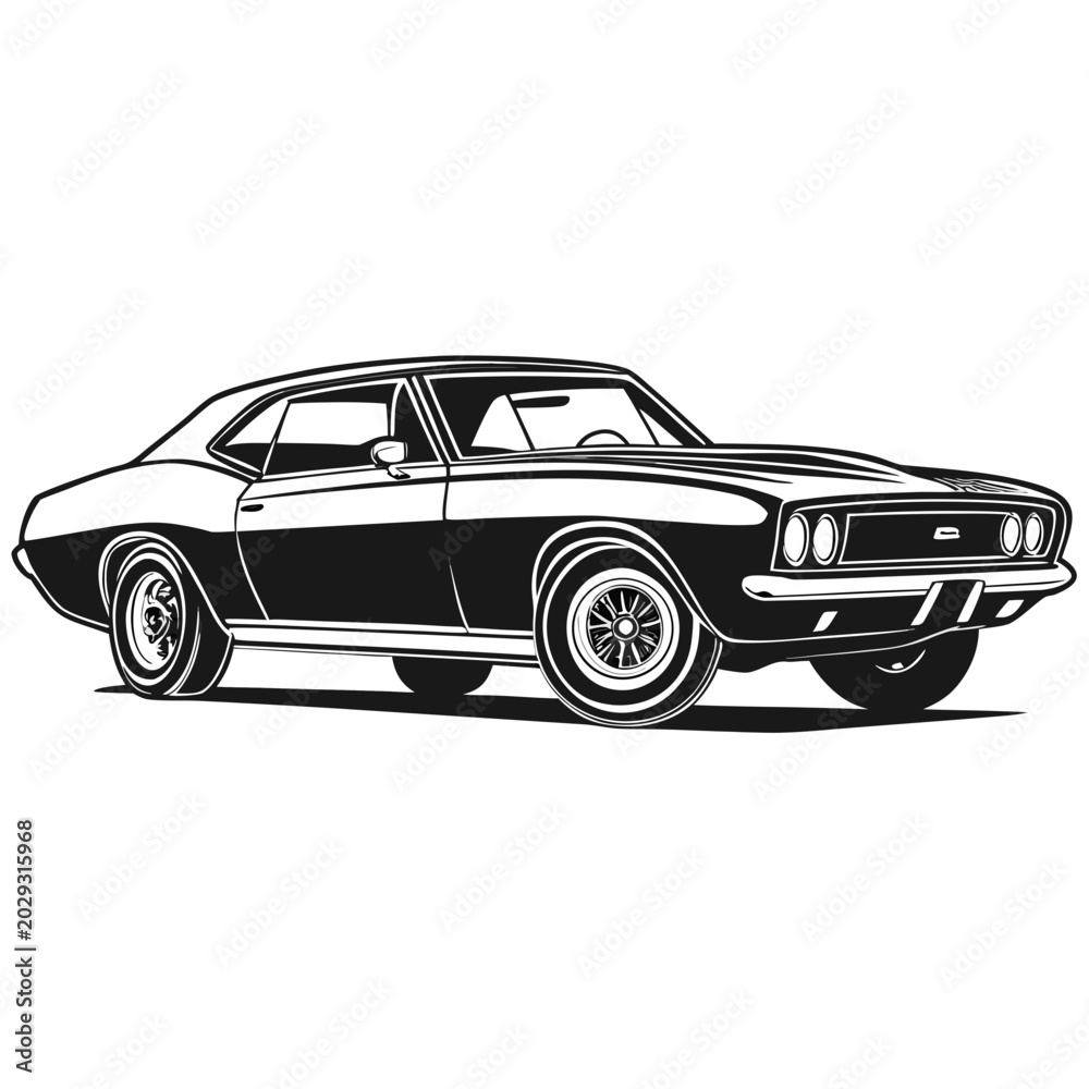 Obraz premium retro car vector