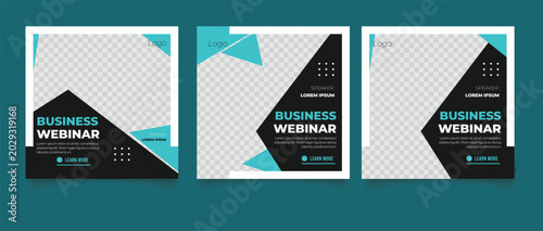 Creative business marketing banner for social media post template	
