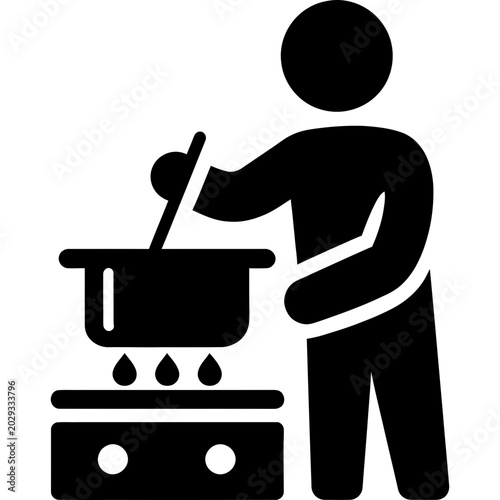 Foto Cooking Meal Preparation Icon