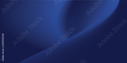 фотографія Abstract dark blue background with soft, flowing curves and subtle gradients, creating a serene and modern visual effect