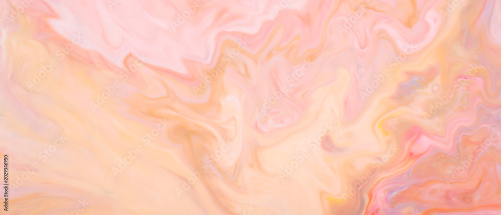 Fototapeta premium Soft pastel pink and peach marble background with delicate swirling patterns and flow