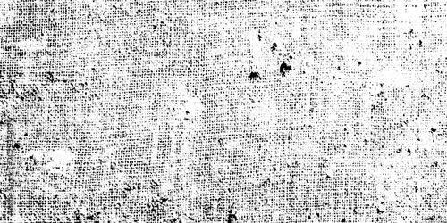 Foto Black and white grungy texture background with distressed canvas-like pattern