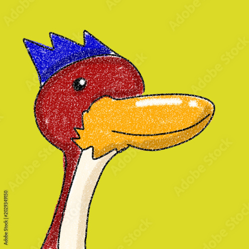 funny cartoon bird