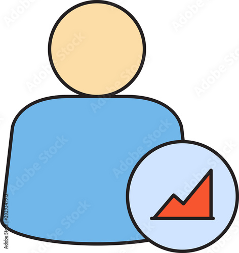 User Profile and Graph Icon
