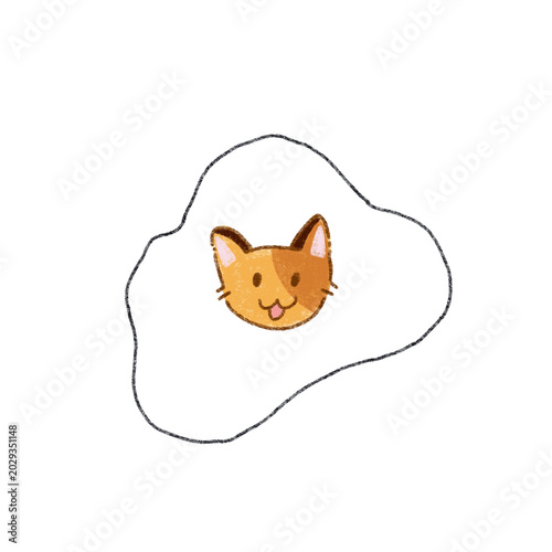 Foto sunny side up kitty