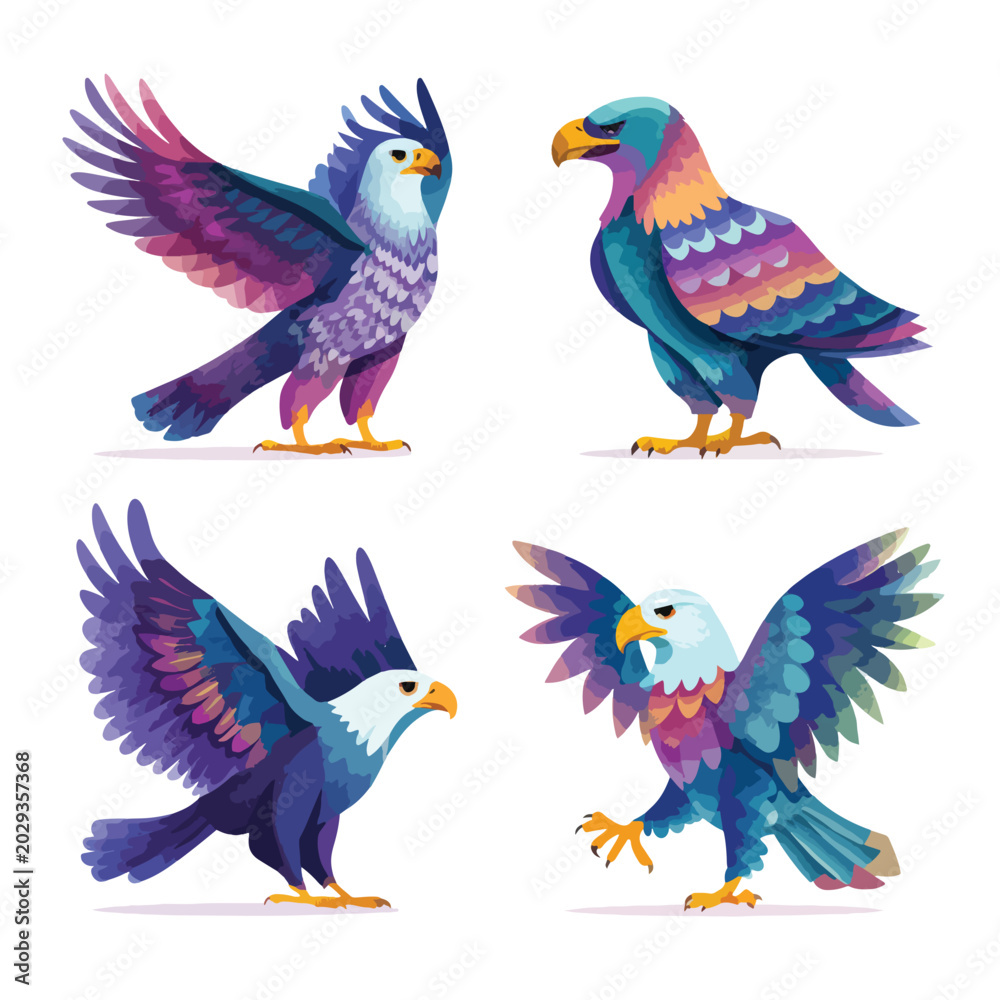 Fototapeta premium collection of eagle