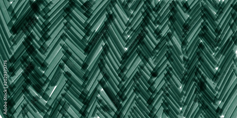 Φωτογραφία Abstract green herringbone pattern made of hand drawn marker strokes