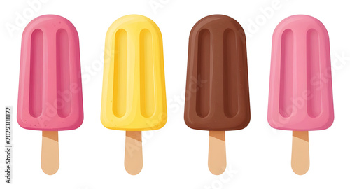 Tableau sur toile cold, popsicle, icecream, frozen, dessert, sweet, summer, treat, colorful, snack