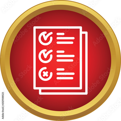 фотографія Document displaying a checklist with completed items and one uncompleted item
