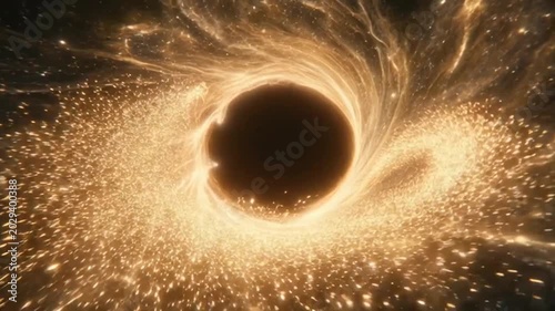 Golden Energy Vortex Swirl Overlay - Epic